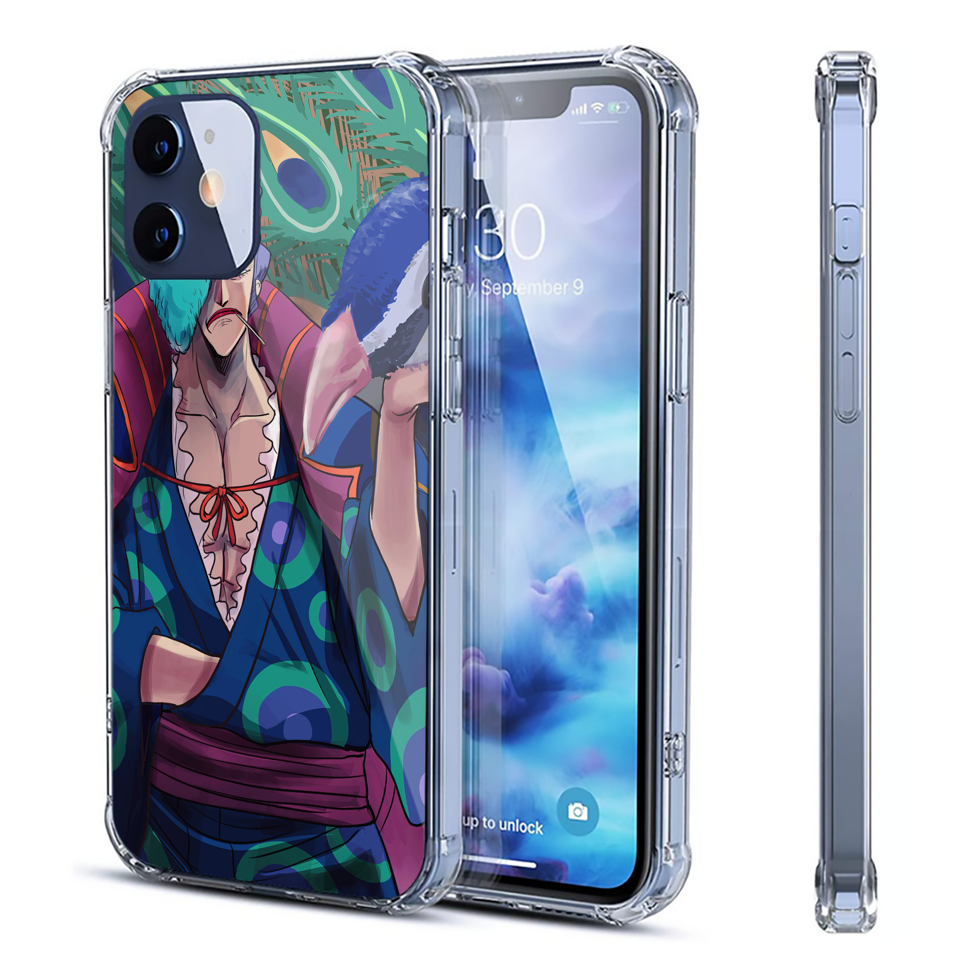 （画像用） ワンピース ONE PIECE 【iPhone 12シリーズ対応】透明スマホケース（クリアソフトケース）